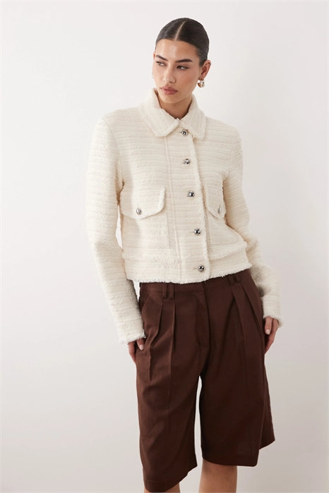 Текстурированный пиджак на пуговицах артикул 156172255