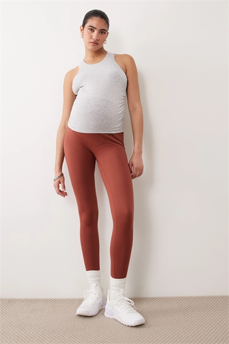 Леггинсы для йоги с высокой талией и мягкой текстурой от Maternity Icon артикул 153282397