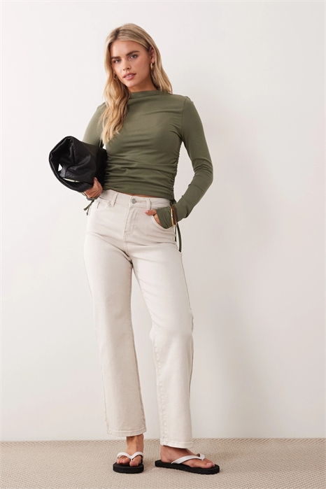 Джинсы Yolanda средней посадки с прямыми брючинами артикул 152796576