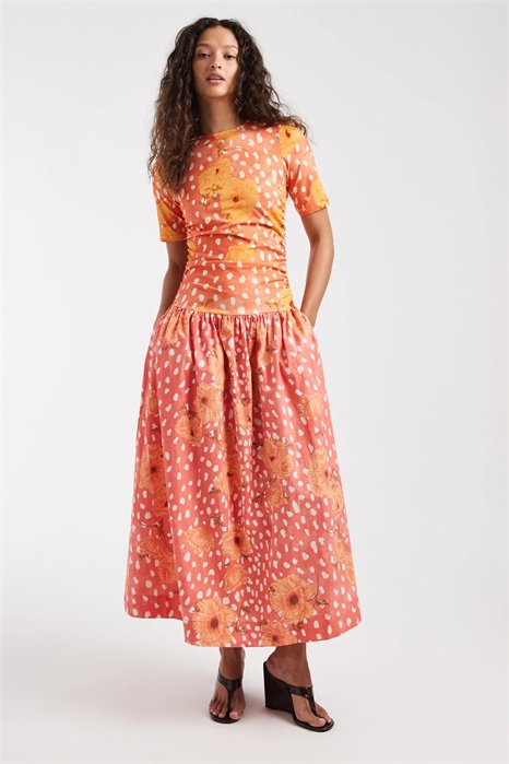 Платье-миди из джерси Gracie с заниженной талией артикул 154891646