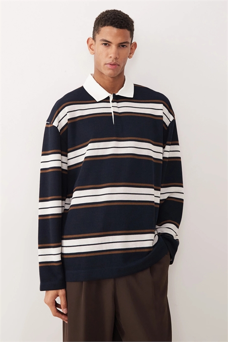 Полурубашка для регби из плотной ткани с длинными рукавами и увеличенным размером артикул 153402157