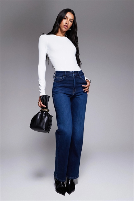 Мягкие джинсы прямого кроя из качественного материала артикул 149728648