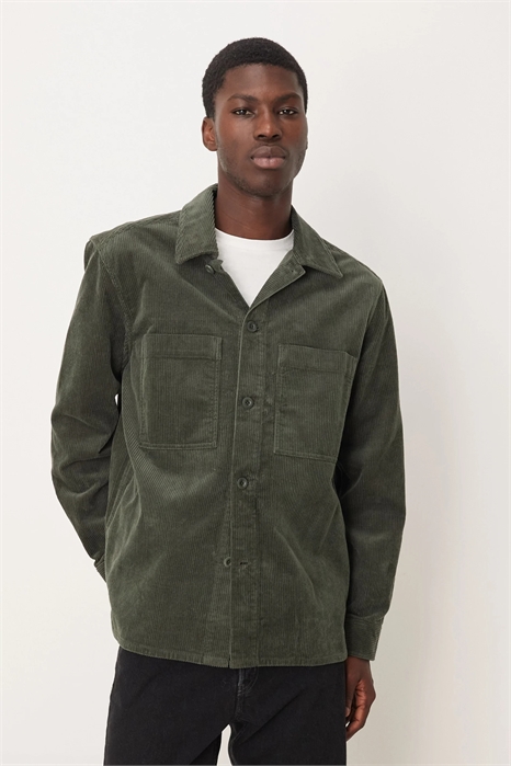 Рубашка из вельвета с накладными карманами спереди артикул 150391944