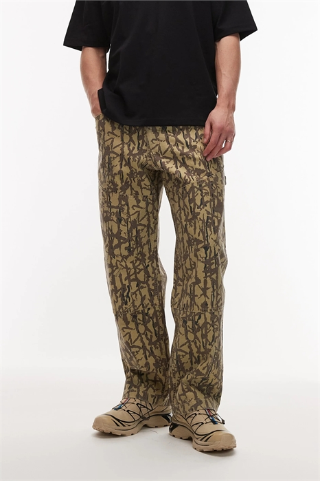 Брюки прямого кроя из канваса с узором «таос» артикул 155091475
