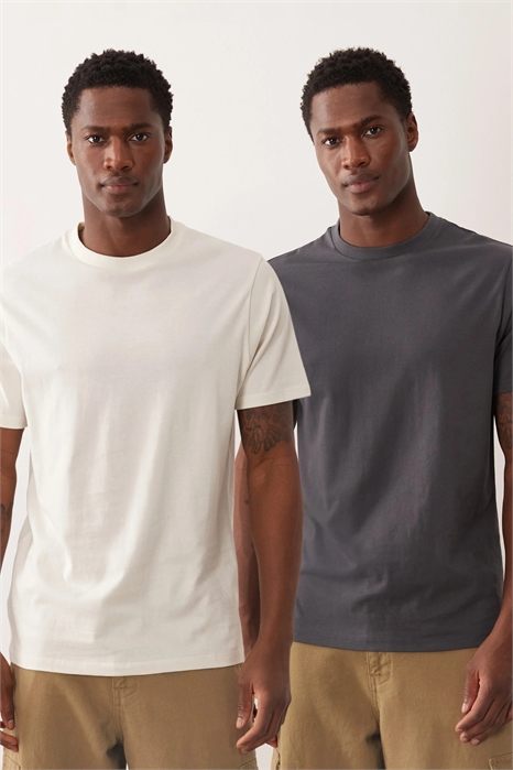 Набор из 2 футболок Essentials с прямым кроем артикул 153713504