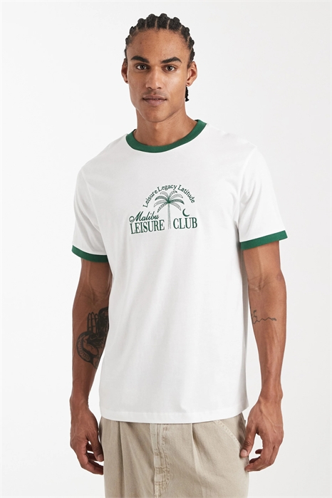 Футболка прямого кроя с вышитым рисунком пальмы артикул 153409679