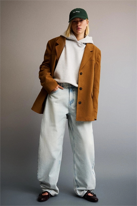 Джинсы с широкими брючинами артикул 149665481