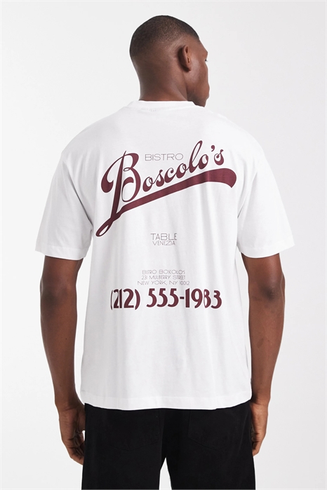 Футболка свободного кроя с надписью артикул 148450512