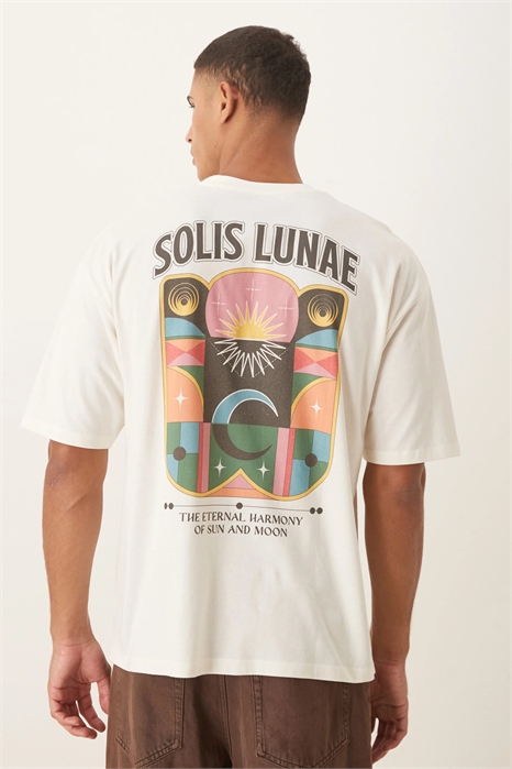 Фрисовая футболка с изображением небесных тел артикул 148451307