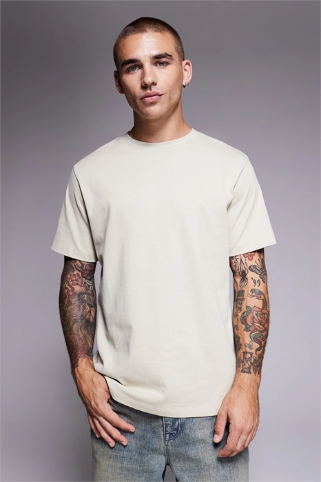 Футболка свободного кроя из ткани супер-хэви-вейт артикул 149385760