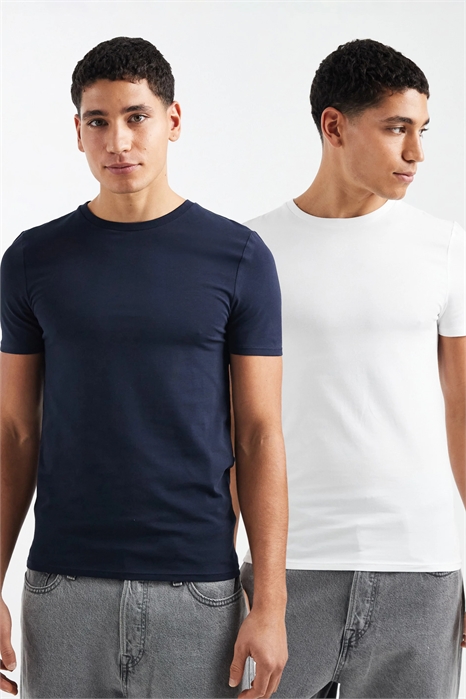 Набор из 2 футболок с облегающим кроем «Essentials» артикул 151966881