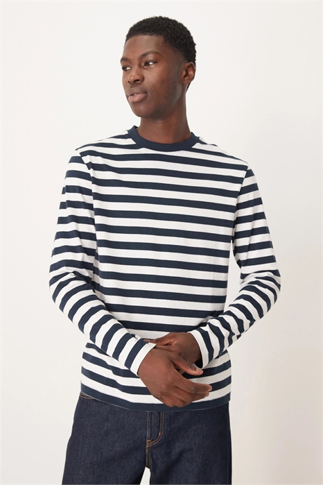 Футболка с длинным рукавом прямого кроя артикул 149423376