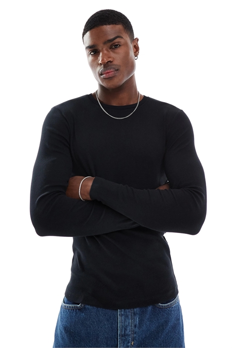 Футболка с длинным рукавом Essentials Muscle Fit артикул 134538989