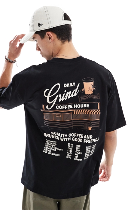 Футболка свободного кроя с мультяшным рисунком артикул 142122345