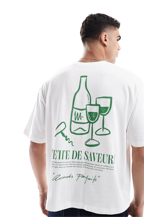 Объёмная футболка свободного кроя с мультяшным рисунком артикул 141525605