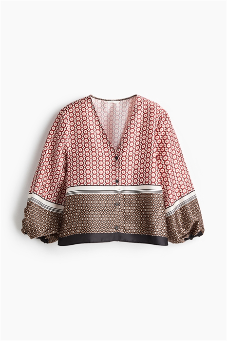 Блузка с V-образным вырезом артикул 1347683001