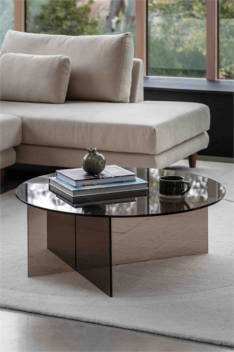 Стеклянный журнальный столик артикул 1360010002