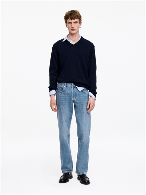 Свободные прямые джинсы OCEAN артикул 1000960051