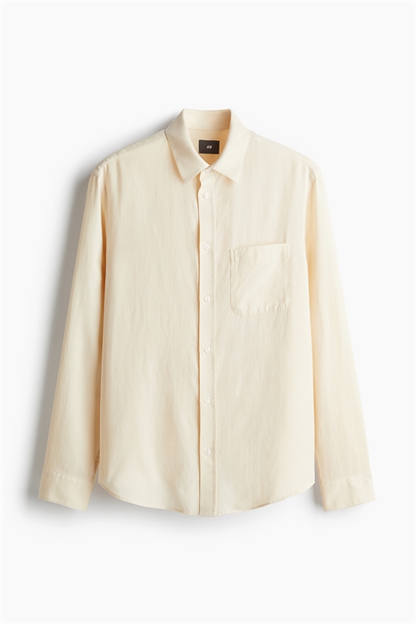 Рубашка Regular Fit из смеси лиоцелла и хлопка артикул 1275571002