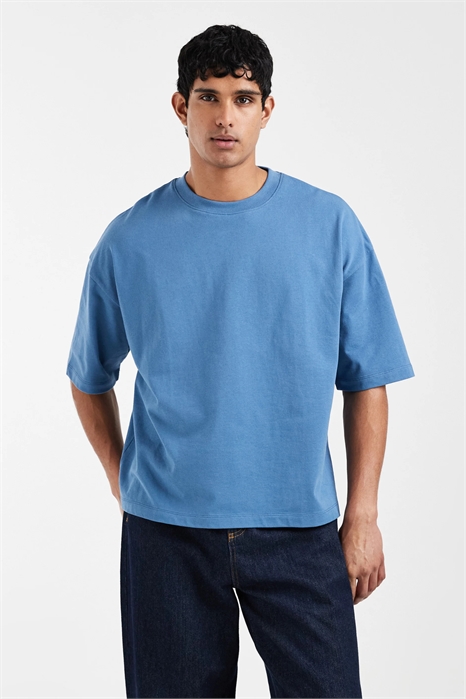 Толстое свободное футболка с заниженными плечами артикул 156007961