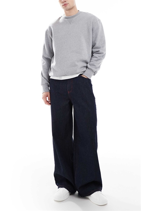 Джинсы X003 с широкими брючинами и средней посадкой артикул 148412539