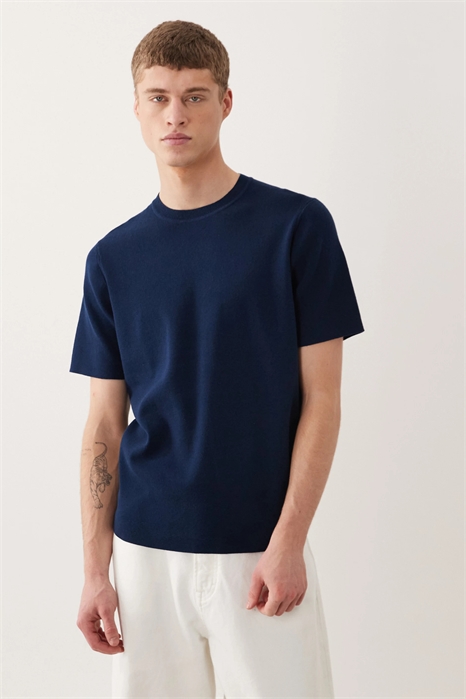 Трикотажная футболка с короткими рукавами артикул 155473630