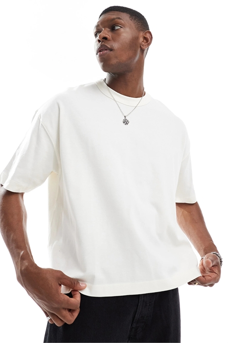 Толстовка свободного кроя с круглым вырезом из плотной ткани артикул 154691734