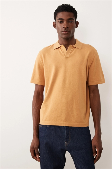 Полуформальная поло с вырезом из мягкого трикотажа из смеси хлопка артикул 154263852