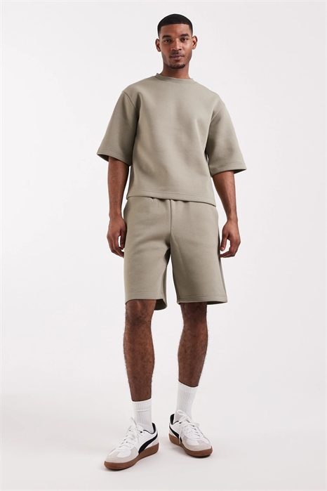 Шорты из плотной ткани в стиле дайвинга свободного кроя артикул 156160890