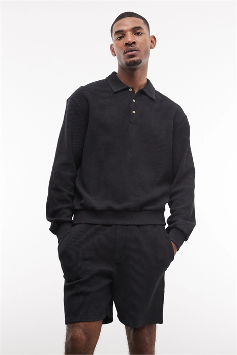 Шорты из джерси свободного кроя длиной 17 см с эффектом потертости артикул 156005667