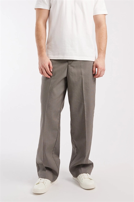 Брюки-чино с широкими брючинами и узором «гусиная лапка» от Toby артикул 153113399