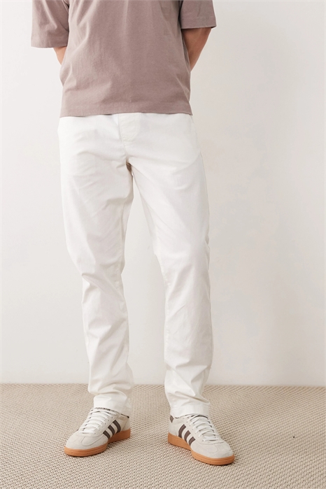 Узкие брюки из смешанного льна артикул 152466311