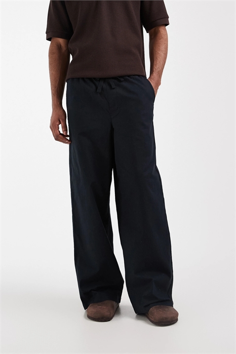 Широкие брюки из смесовой ткани артикул 152469808