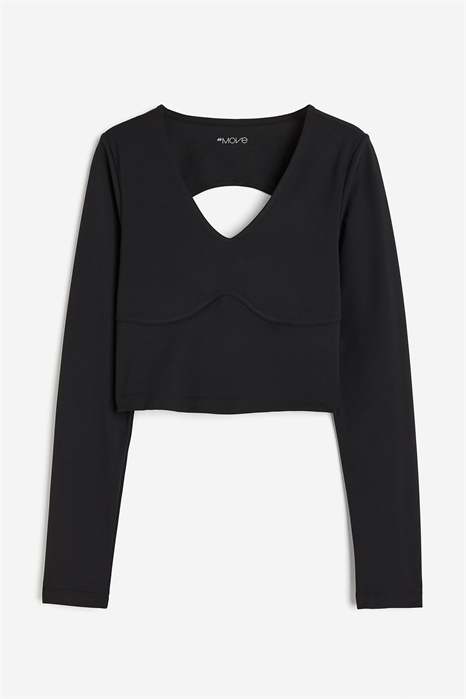 Спортивный топ кроп из ткани SoftMove™ артикул 1210258001