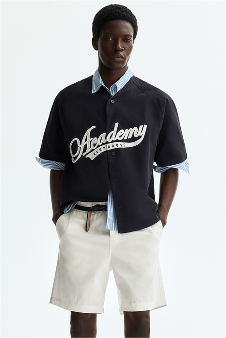 Шорты из хлопка свободного кроя артикул 1321157002