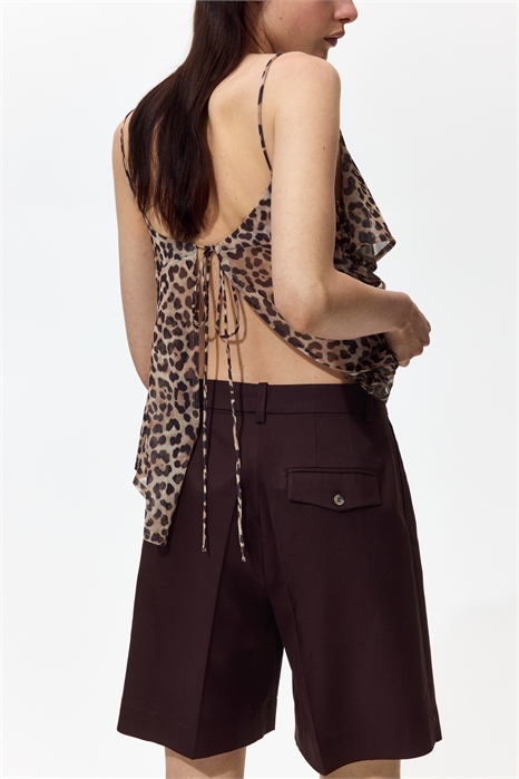 Шорты из смешанного льна артикул 1322702003