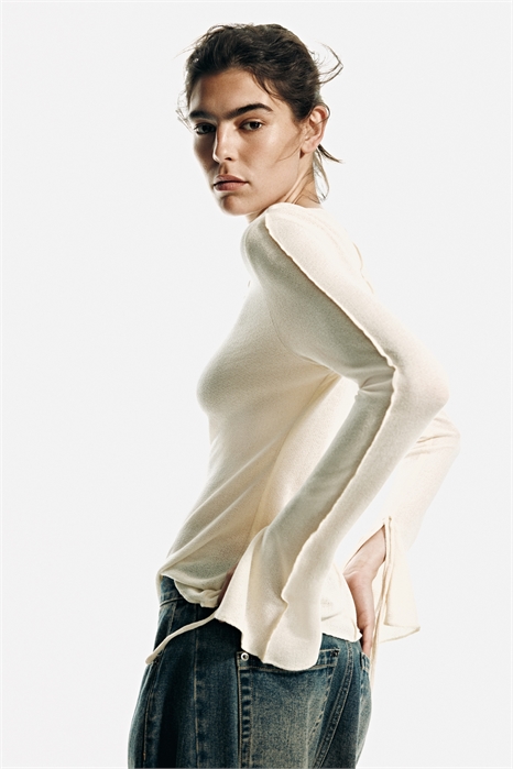 Топ с круглым вырезом из трикотажа артикул 1333860003