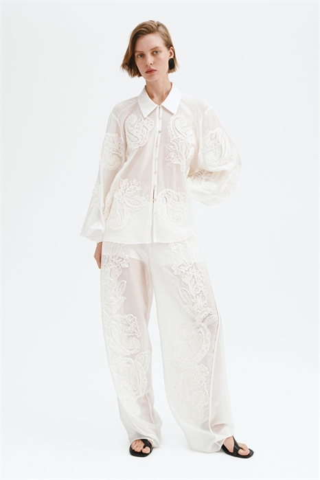 Брюки-бочонки с аппликацией артикул 1335209002