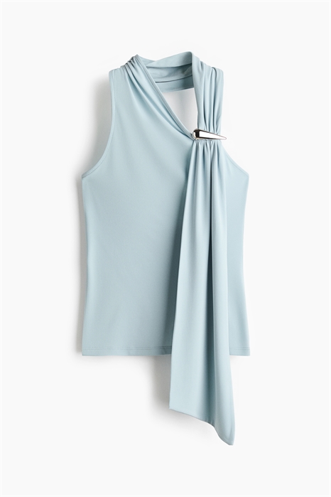 Топ с металлическими деталями и завязками на шее артикул 1347847002