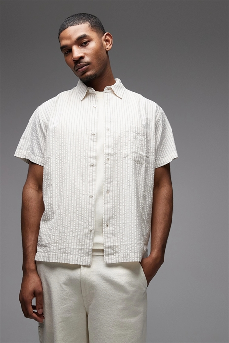 Рубашка с коротким рукавом из ткани «алан» артикул 154338904