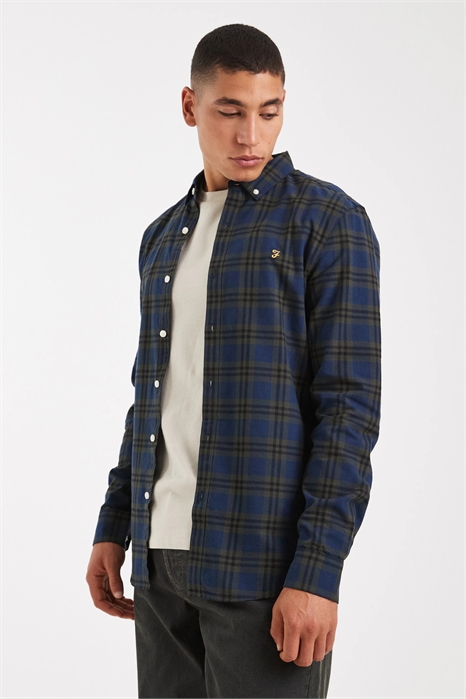 Рубашка с длинным рукавом с принтом «Brewer Checked» артикул 152468226