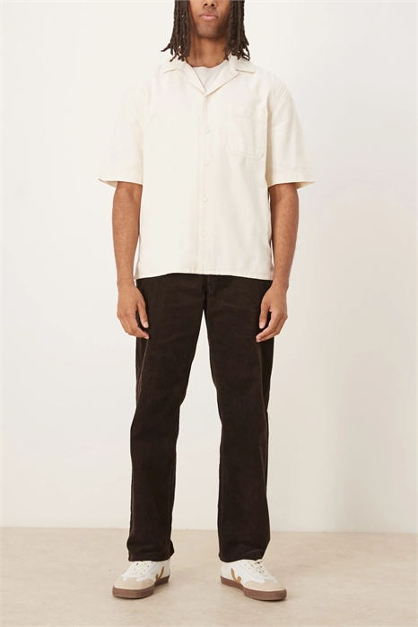 Брюки из вельвета свободного кроя с пятью карманами артикул 148856739