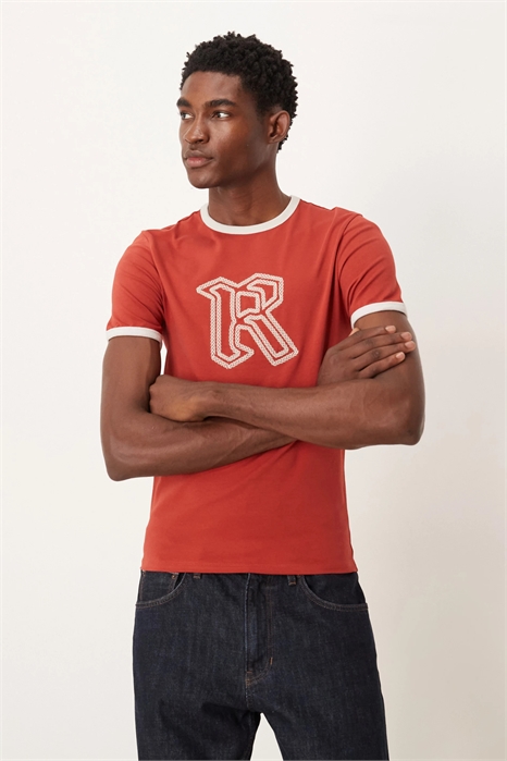 Футболка с принтом в виде цепи артикул 153154980