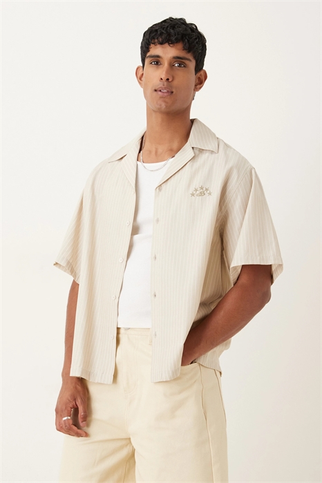 Рубашка свободного кроя с вышивкой артикул 150152261