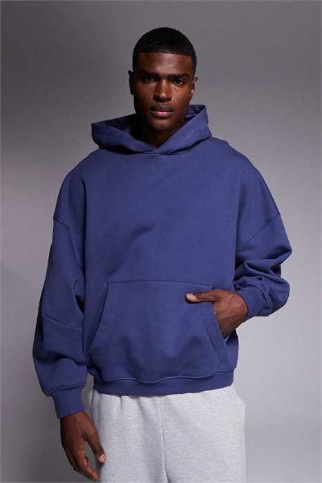 Худи с очень большим кроем и оригинальными элементами на рукавах артикул 149111231