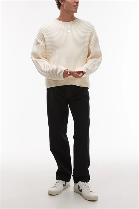 Брюки свободного кроя с плоским передом артикул 140309093