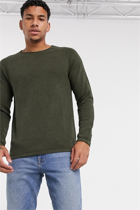 Свитер Essentials с рукавами реглан, цвет хаки артикул 1787757