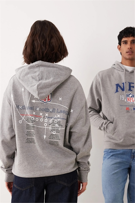 Универсальная толстовка оверсайз с принтом NFL артикул 152831269