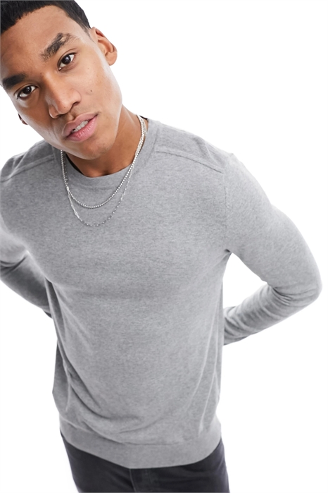 Свитер с круглым вырезом артикул 129176112