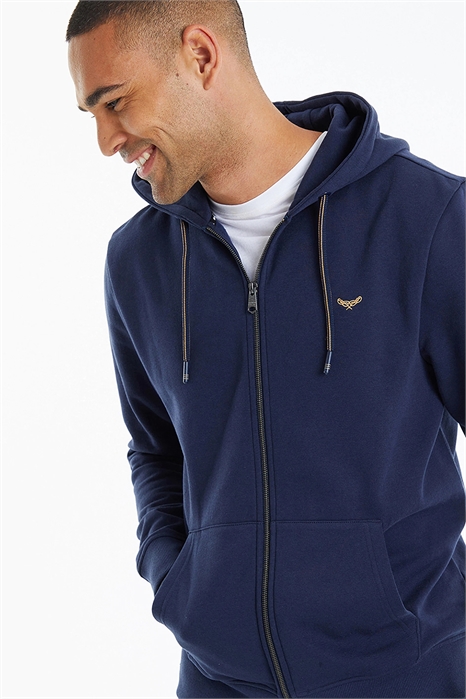 Худи на молнии из смесовой ткани цвета «мандарин» артикул 151347814